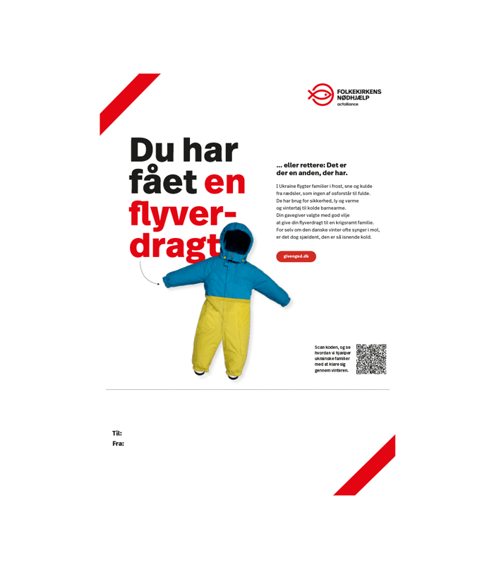 Giv en flyverdragt print selv